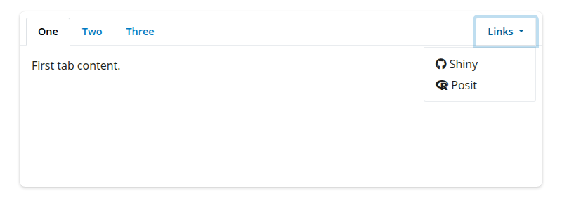 Screenshot of a navset_tab_card() example.